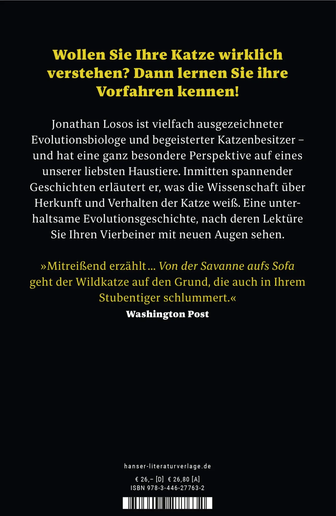 Bild: 9783446277632 | Von der Savanne aufs Sofa | Eine Evolutionsgeschichte der Katze | Buch