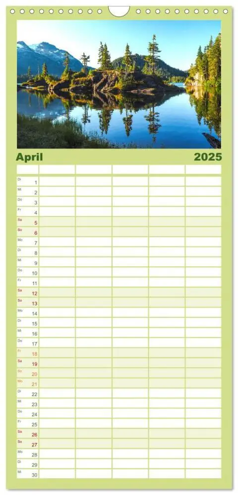 Bild: 9783457097632 | Familienplaner 2025 - British Columbia - Faszination Kanada mit 5...