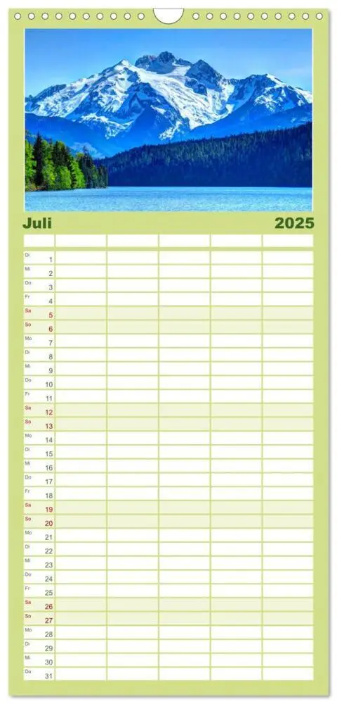 Bild: 9783457097632 | Familienplaner 2025 - British Columbia - Faszination Kanada mit 5...