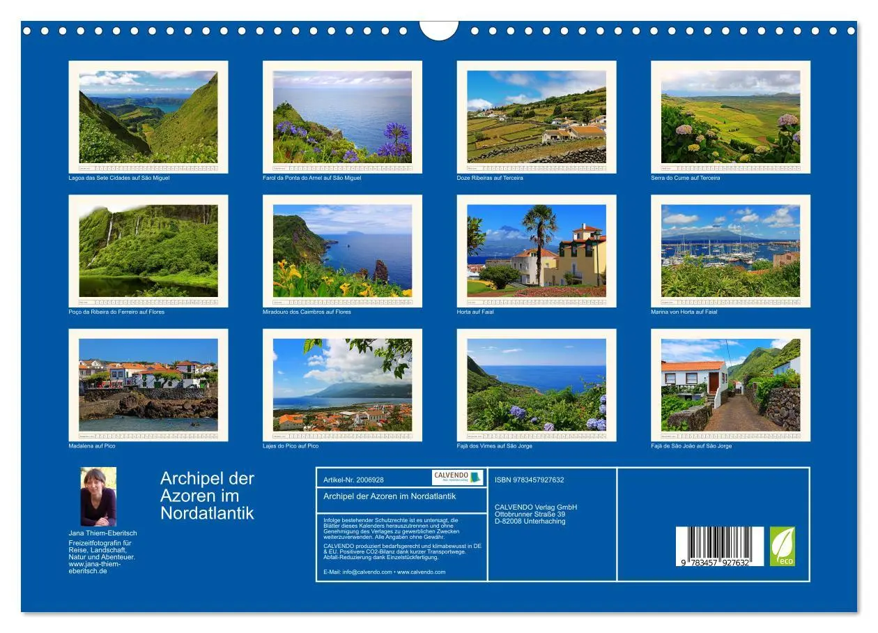 Bild: 9783457927632 | Archipel der Azoren im Nordatlantik (Wandkalender 2026 DIN A3...