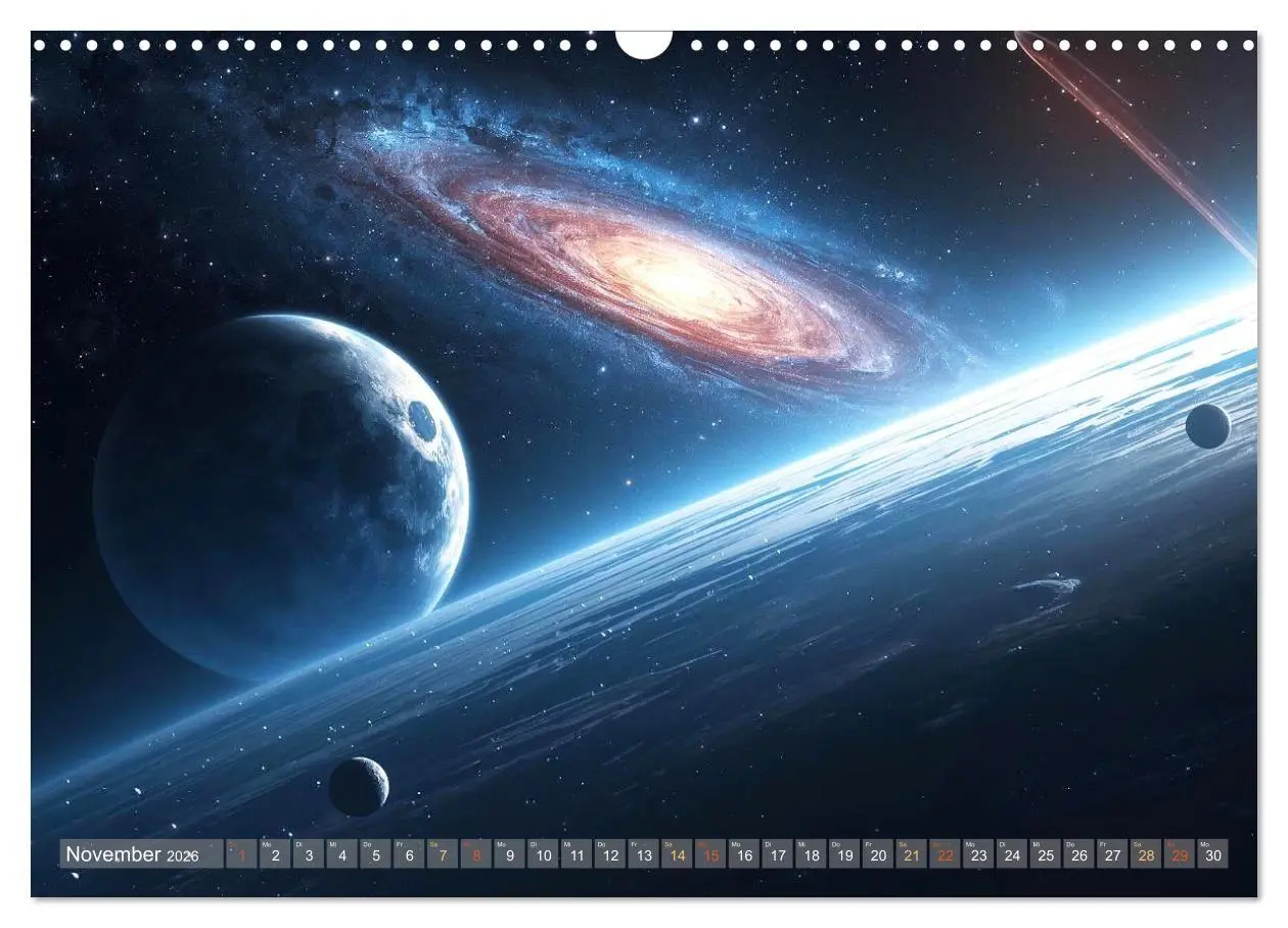 Bild: 9783516707632 | Fantastische Sternenwelten (Wandkalender 2026 DIN A3 quer),...