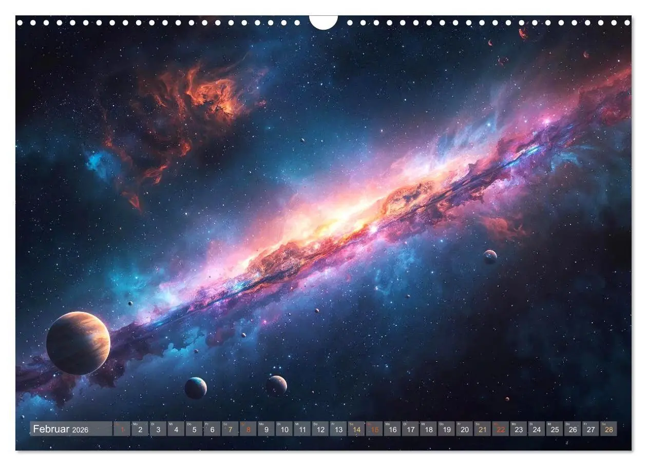 Bild: 9783516707632 | Fantastische Sternenwelten (Wandkalender 2026 DIN A3 quer),...