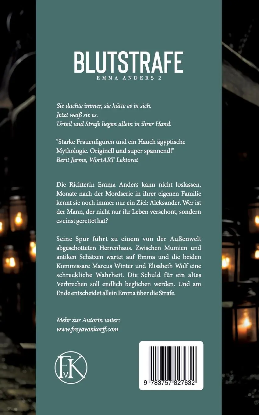 Rückseite: 9783757827632 | Blutstrafe | Emma Anders II | Freya von Korff | Taschenbuch | 336 S.
