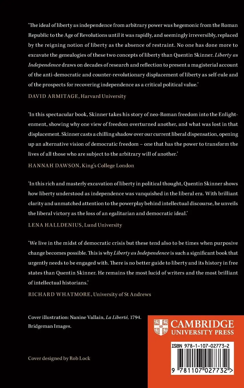 Rückseite: 9781107027732 | Liberty as Independence | The Making and Unmaking of a Political Ideal
