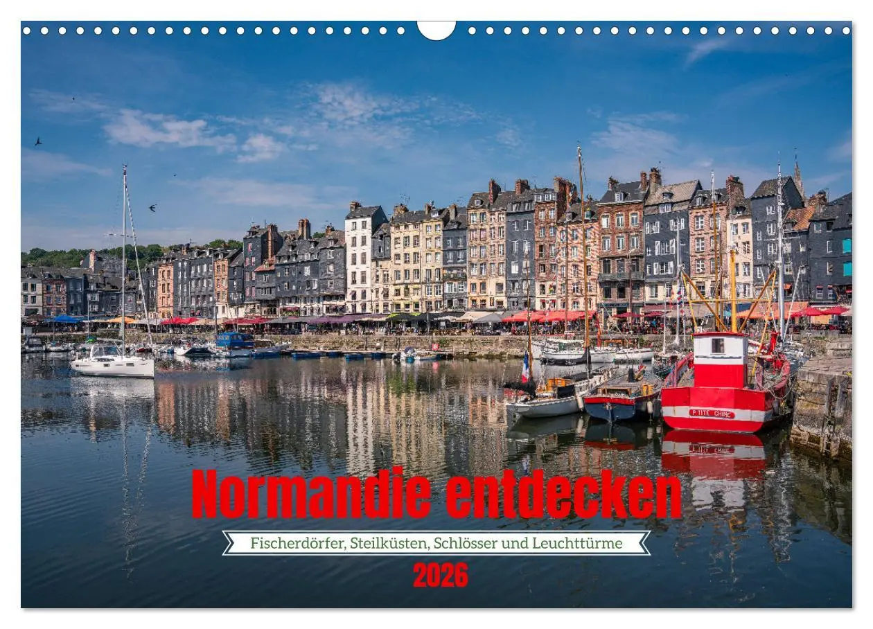 Cover: 9783457607732 | Normandie entdecken (Wandkalender 2026 DIN A3 quer), CALVENDO...