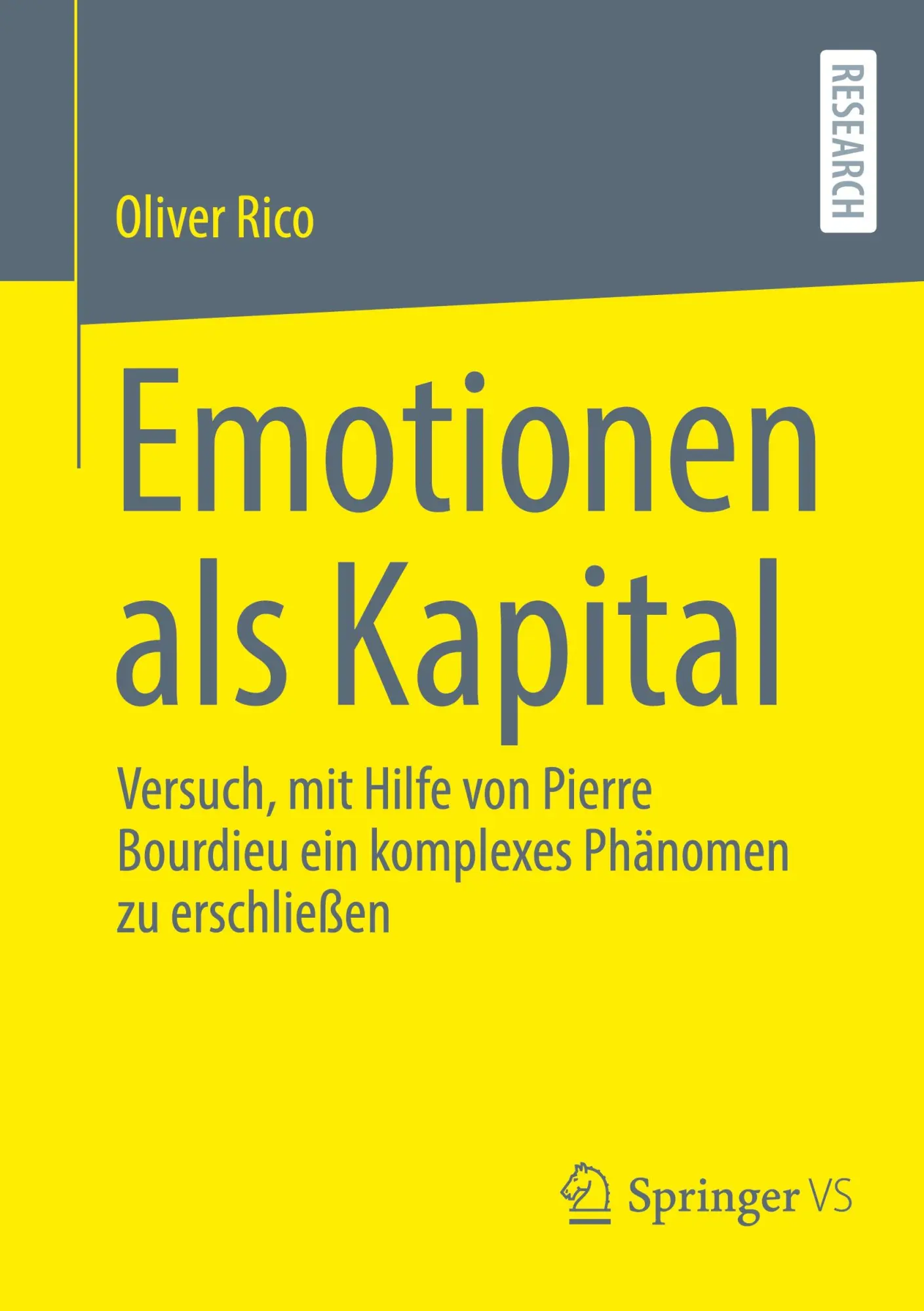 Cover: 9783658437732 | Emotionen als Kapital | Oliver Rico | Taschenbuch | xv | Deutsch