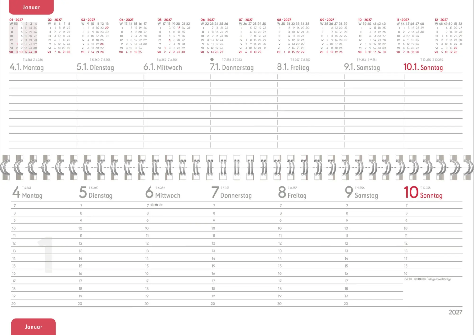 Bild: 4069095017832 | Tischquerkalender Style Rosen 2027 | Neumann Verlage GmbH &amp; Co KG