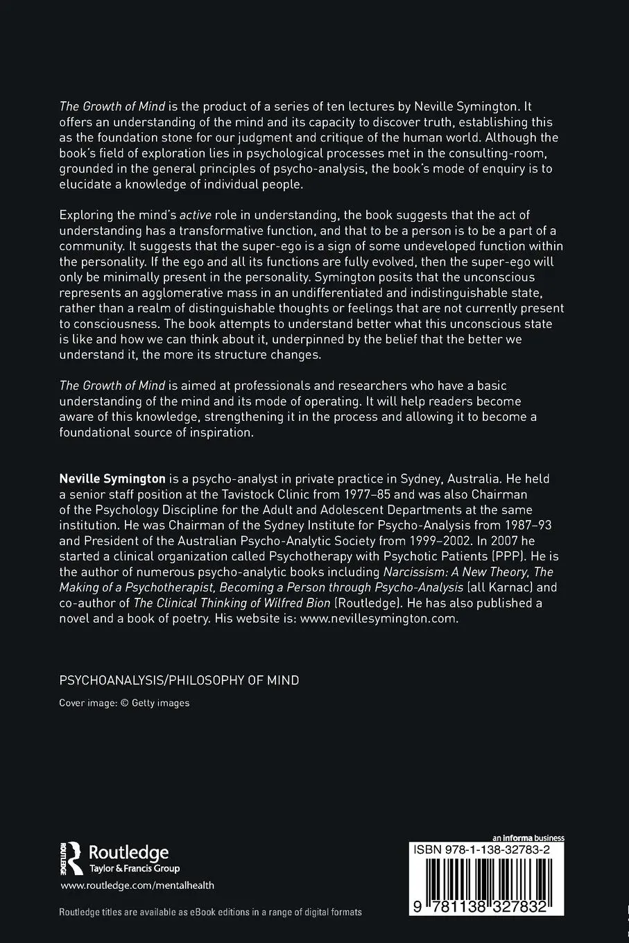 Rückseite: 9781138327832 | The Growth of Mind | Neville Symington | Taschenbuch | Englisch | 2018