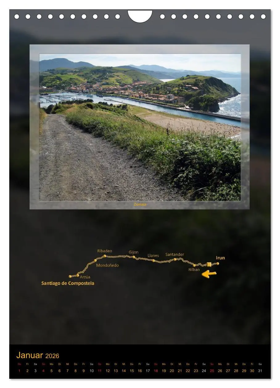 Bild: 9783516477832 | Camino del Norte (Wandkalender 2026 DIN A4 hoch), CALVENDO...