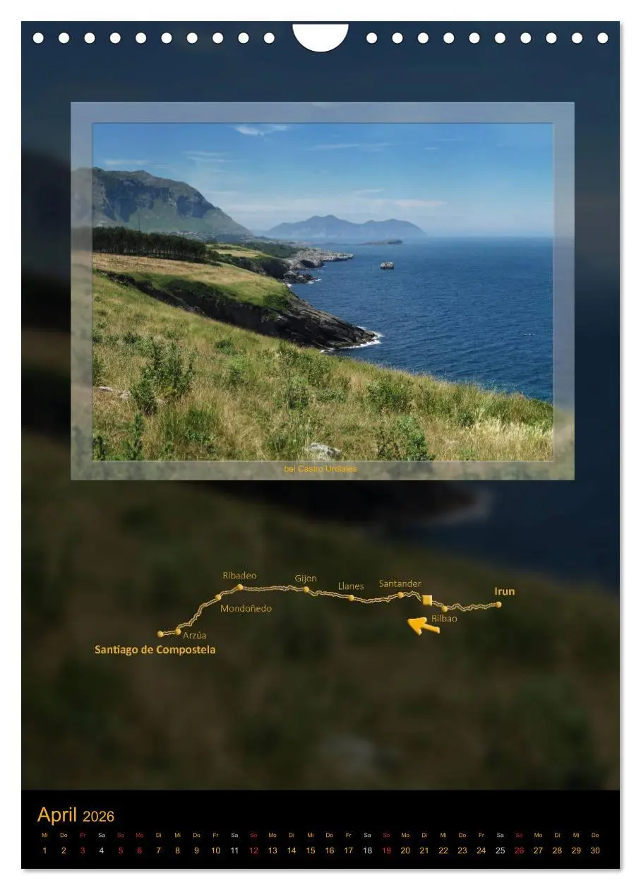 Bild: 9783516477832 | Camino del Norte (Wandkalender 2026 DIN A4 hoch), CALVENDO...