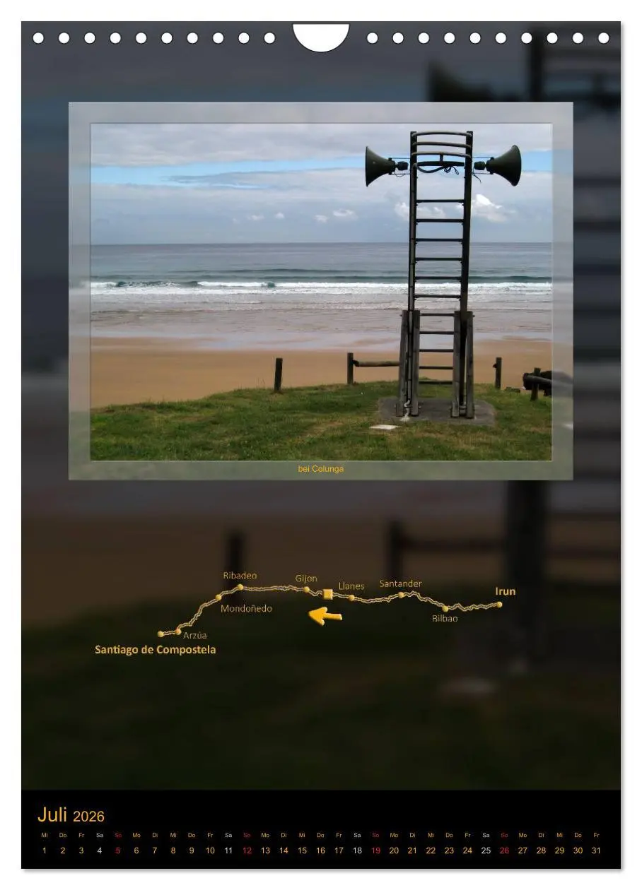 Bild: 9783516477832 | Camino del Norte (Wandkalender 2026 DIN A4 hoch), CALVENDO...