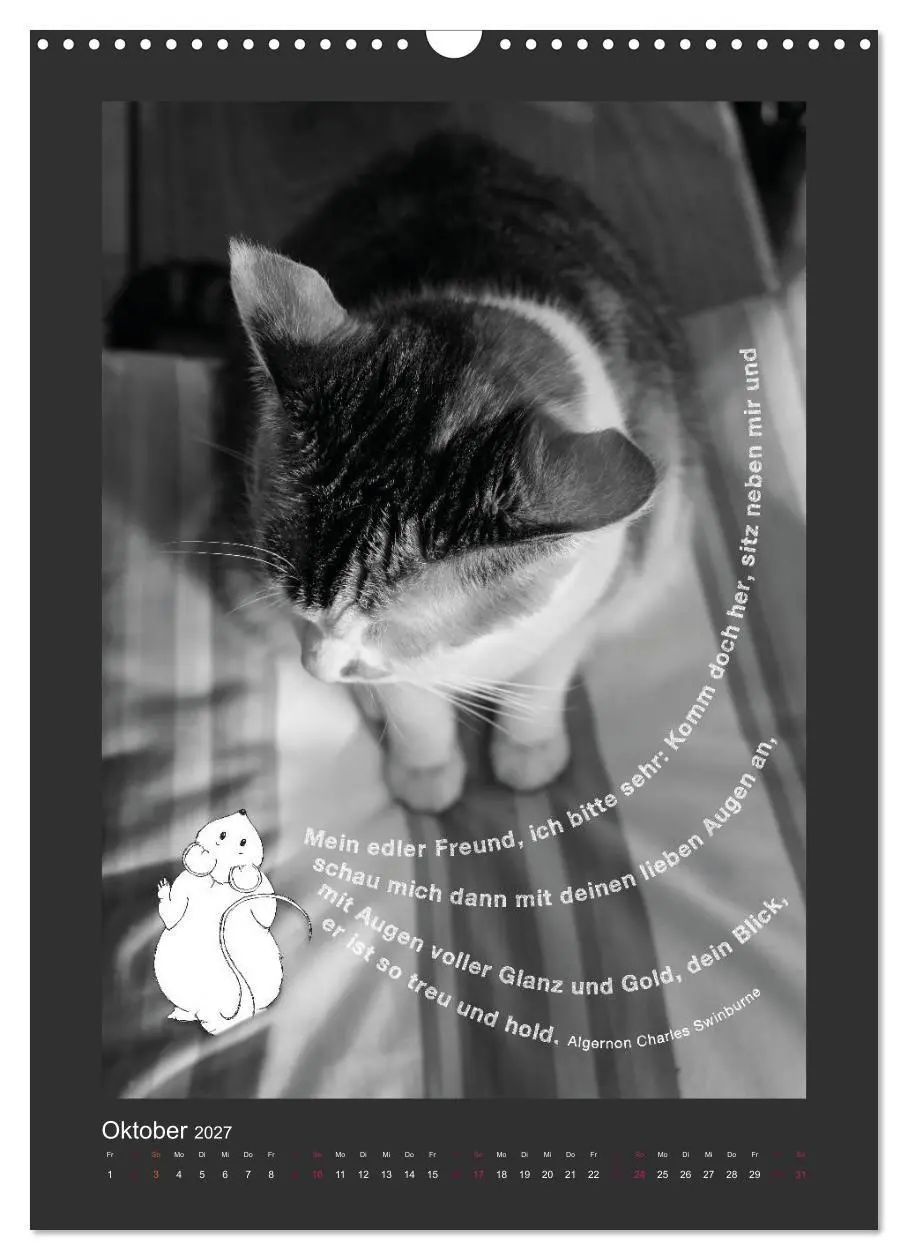 Bild: 9783594147832 | Katz &amp; Maus (Wandkalender 2027 DIN A3 hoch), CALVENDO Monatskalender
