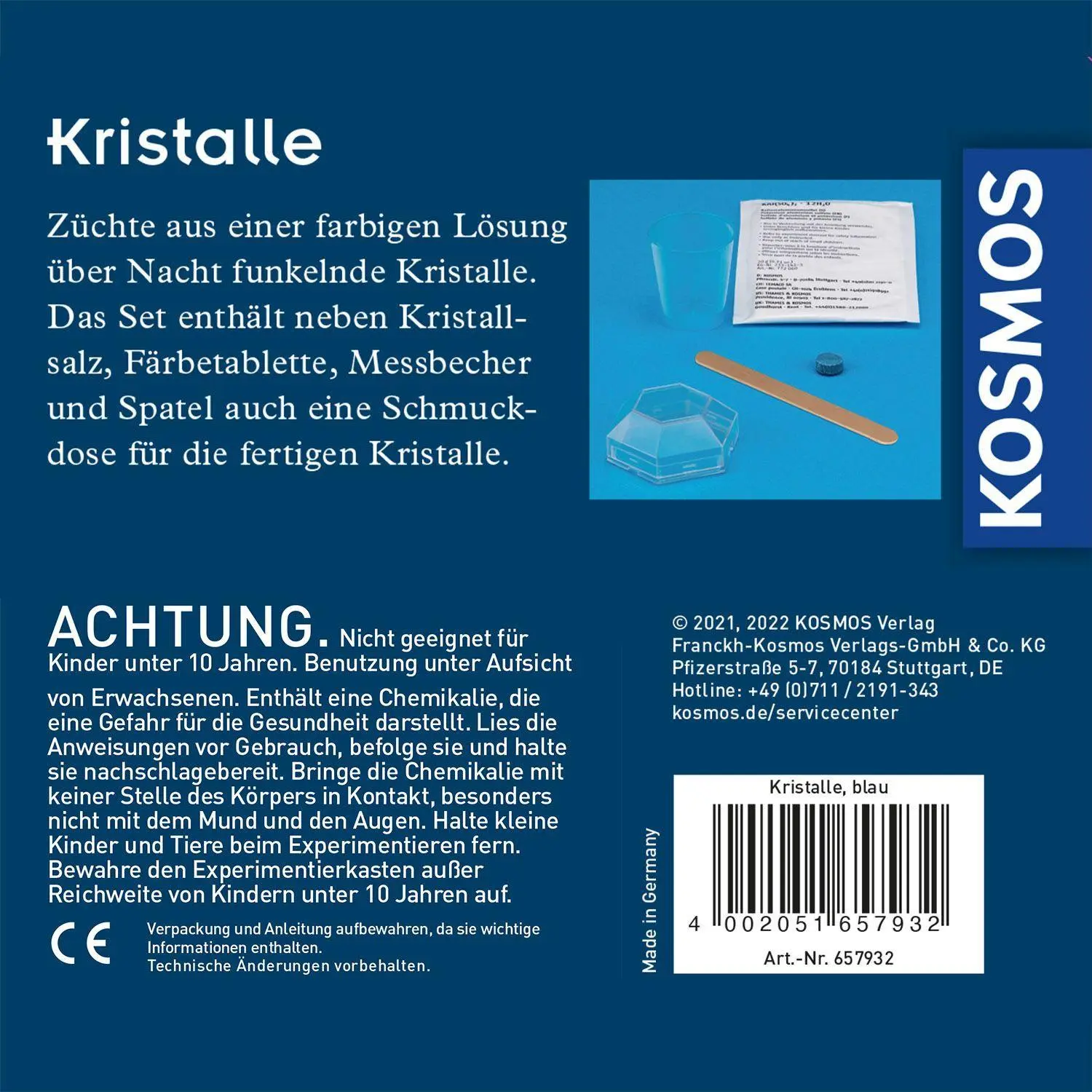 Bild: 4002051657932 | Blaue Kristalle selbst züchten | Experimentierkasten | Spiel | 657932