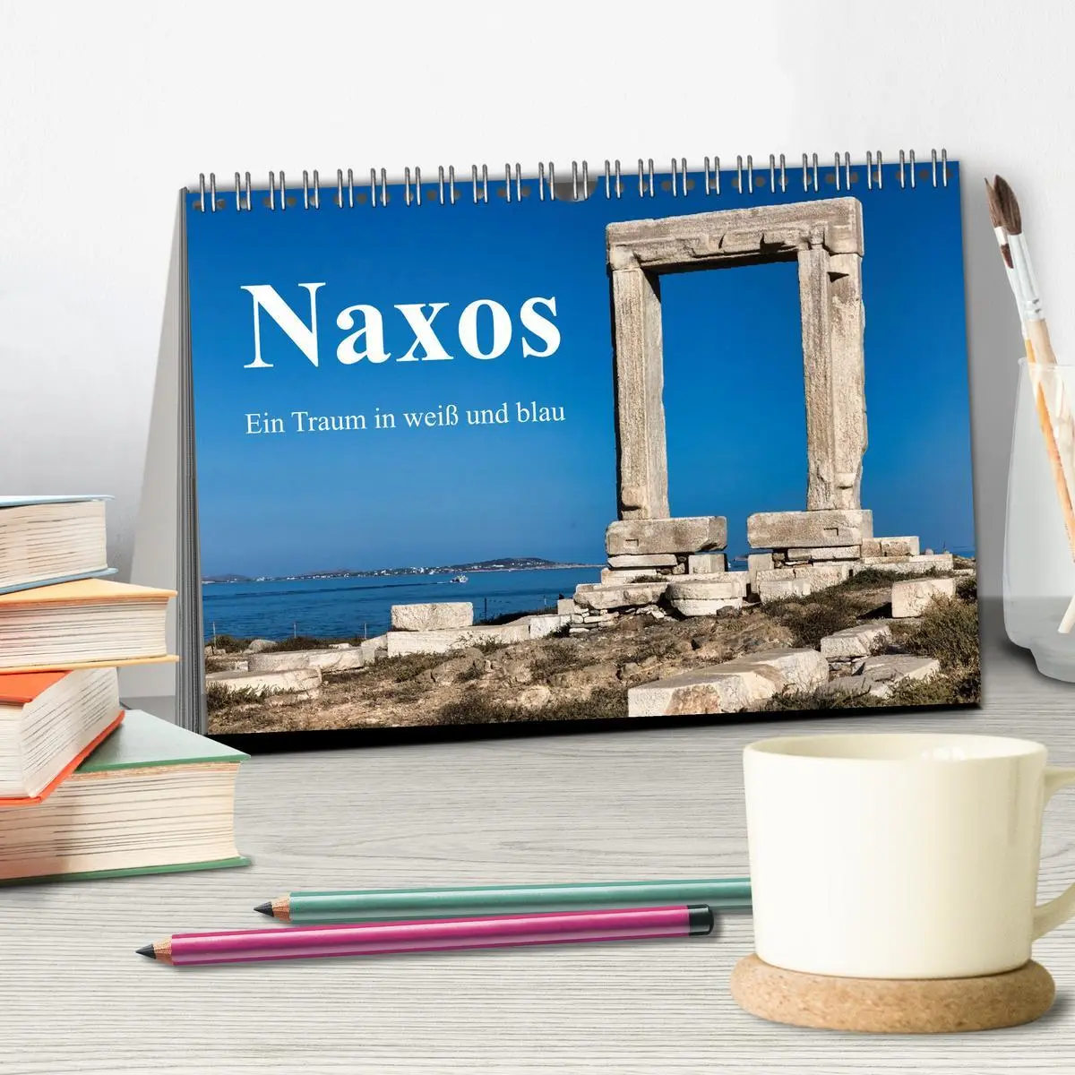 Bild: 9783516607932 | Die Insel Naxos - Ein Traum in blau und weiß (Tischkalender 2026...