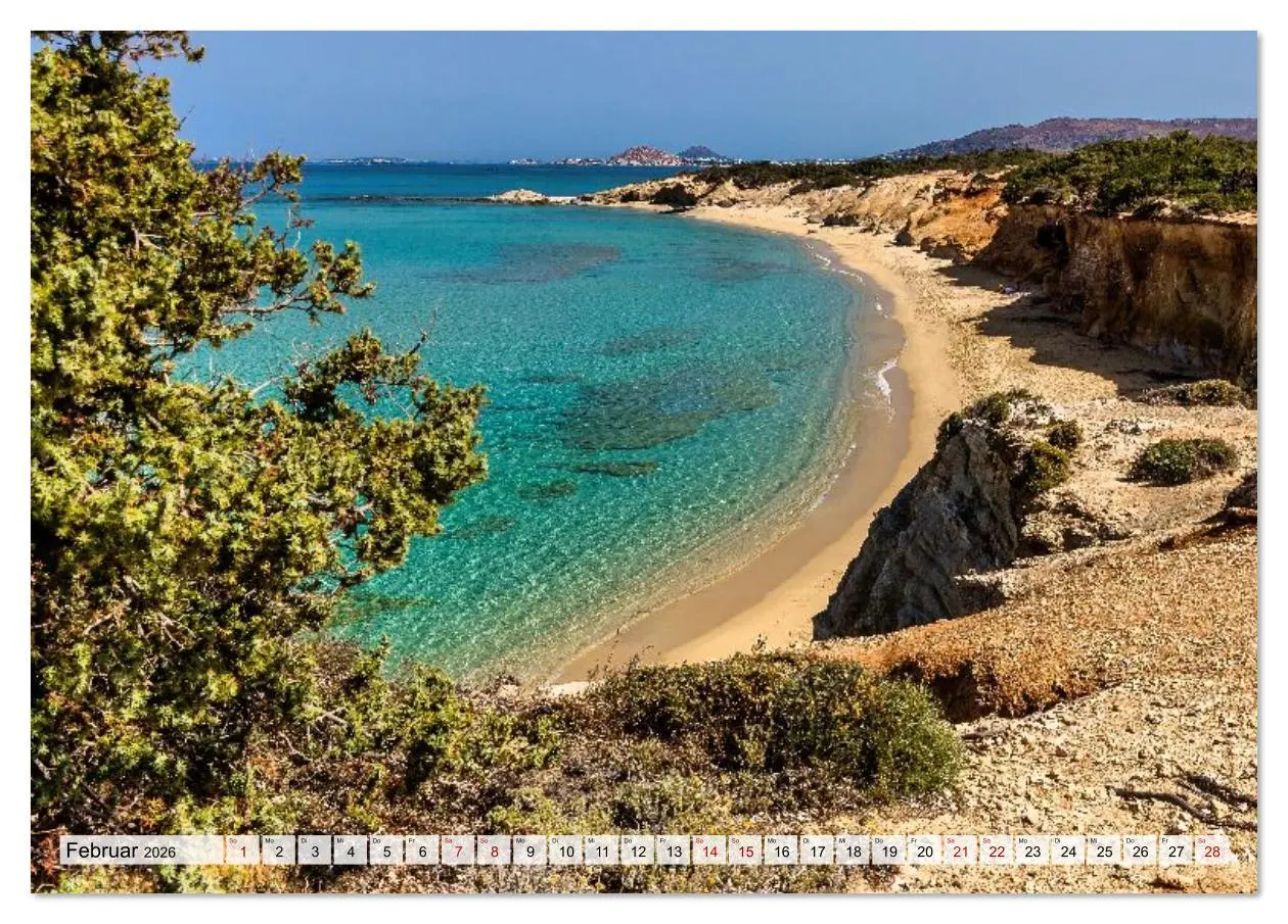 Bild: 9783516607932 | Die Insel Naxos - Ein Traum in blau und weiß (Tischkalender 2026...