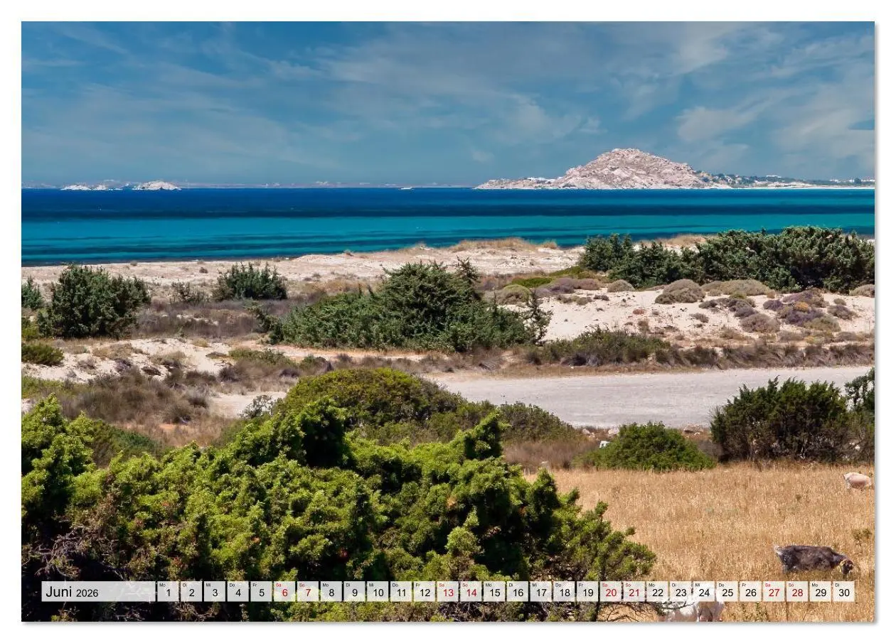 Bild: 9783516607932 | Die Insel Naxos - Ein Traum in blau und weiß (Tischkalender 2026...