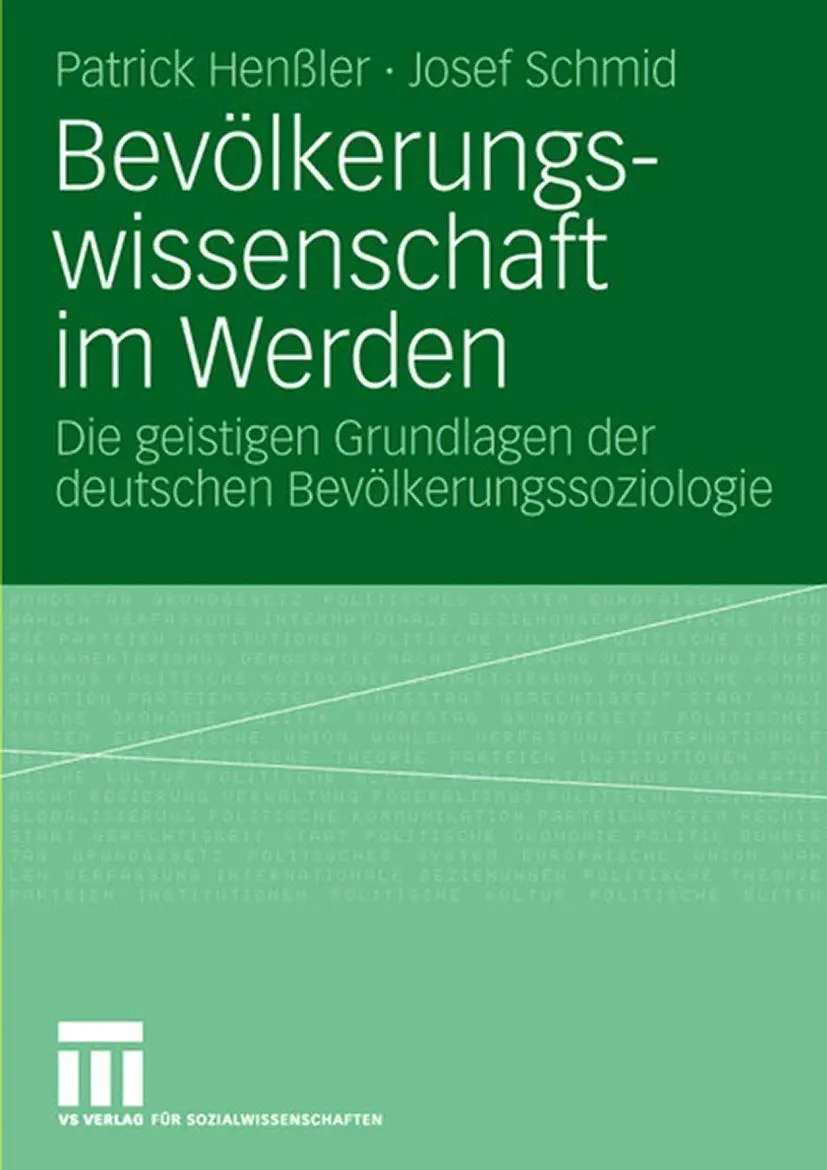Bevölkerungswissenschaft im Werden: Die geistigen Grundlagen der deutschen Bevölkerungssoziologie