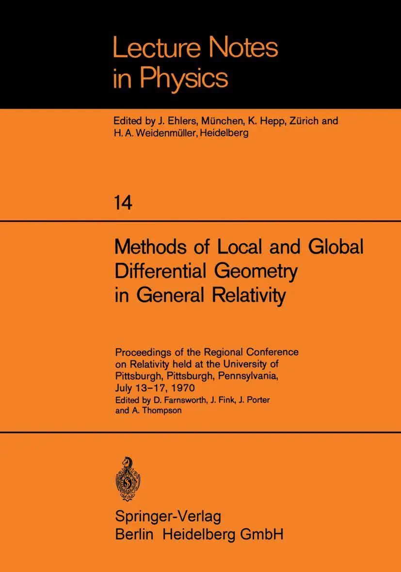 Cover: 9783540057932 | Methods of Local and Global Differential Geometry in General...