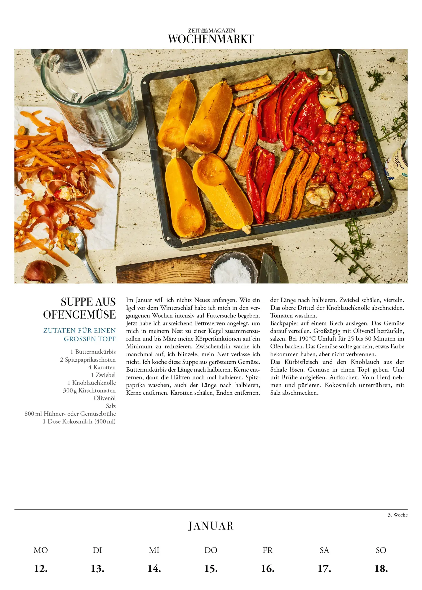 Bild: 9783742327932 | Wochenmarkt - Wochenkalender 2026 | Elisabeth Raether | Kalender