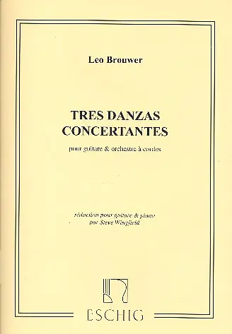 Cover: 9790045037932 | 3 Danzas Concertantes Pour Guitar Et Piano | Leo Brouwer | Partitur