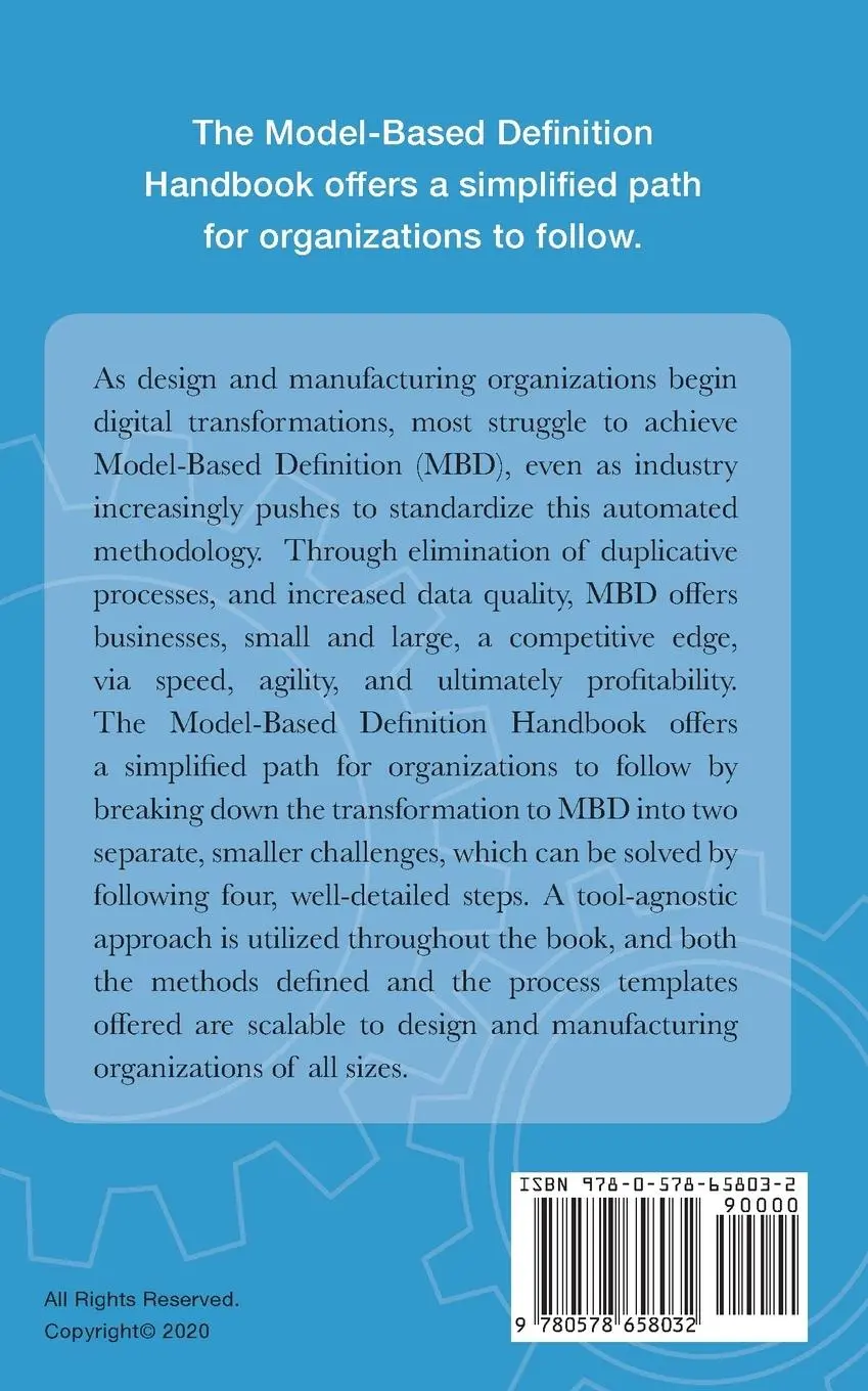 Rückseite: 9780578658032 | The Model-Based Definition Handbook | A Four-Step Path to MBD Success