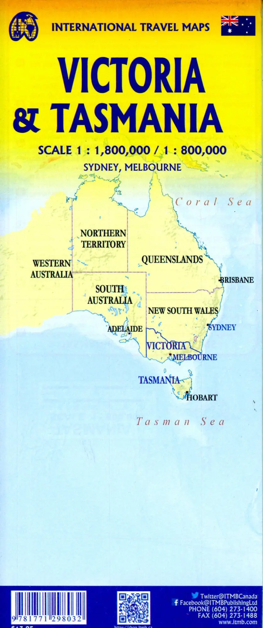 Bild: 9781771298032 | Tasmania &amp; Victoria | (Land-)Karte | Gefalzt | Englisch | 2022