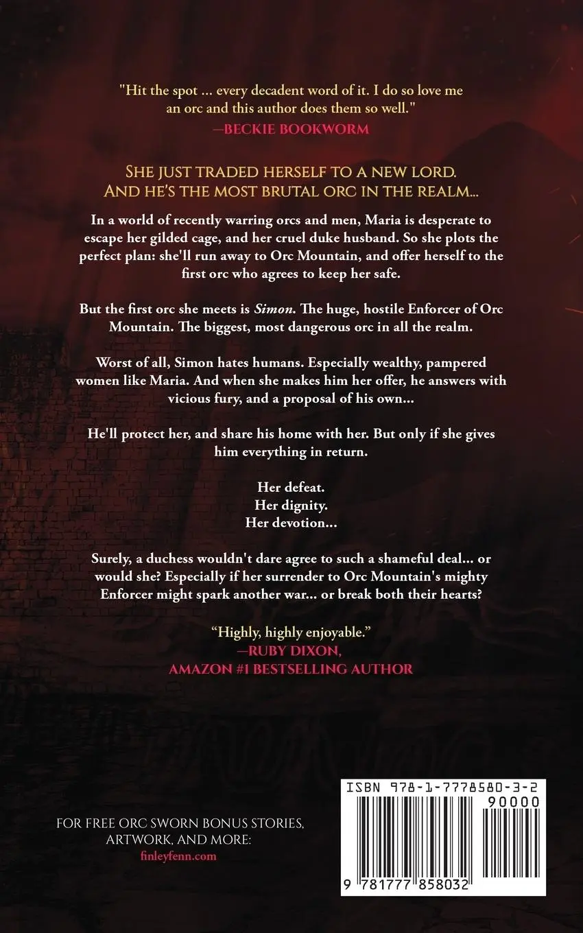 Rückseite: 9781777858032 | The Duchess and the Orc | A Monster Fantasy Romance | Finley Fenn