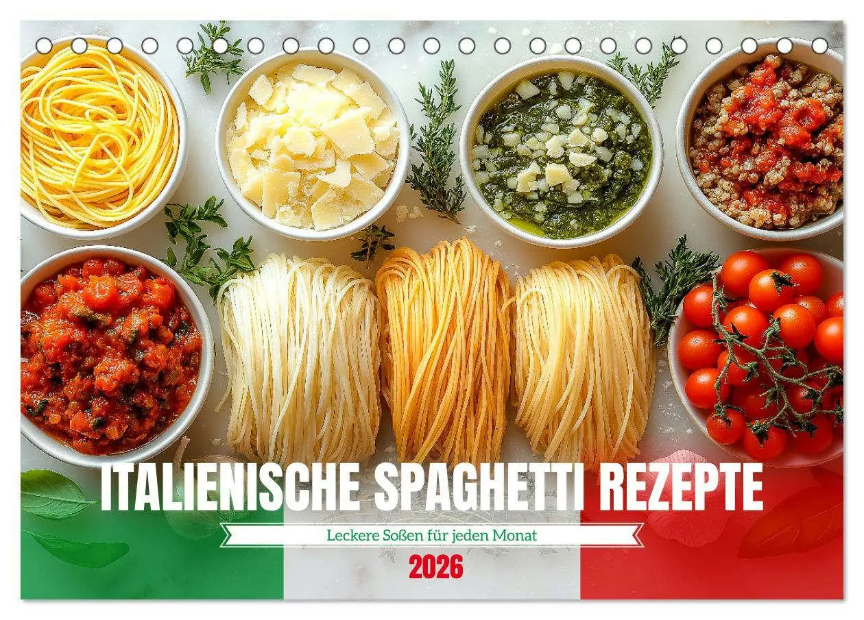 Cover: 9783457338032 | Italienische Spaghetti Rezepte - Leckere Soßen für jeden Monat...
