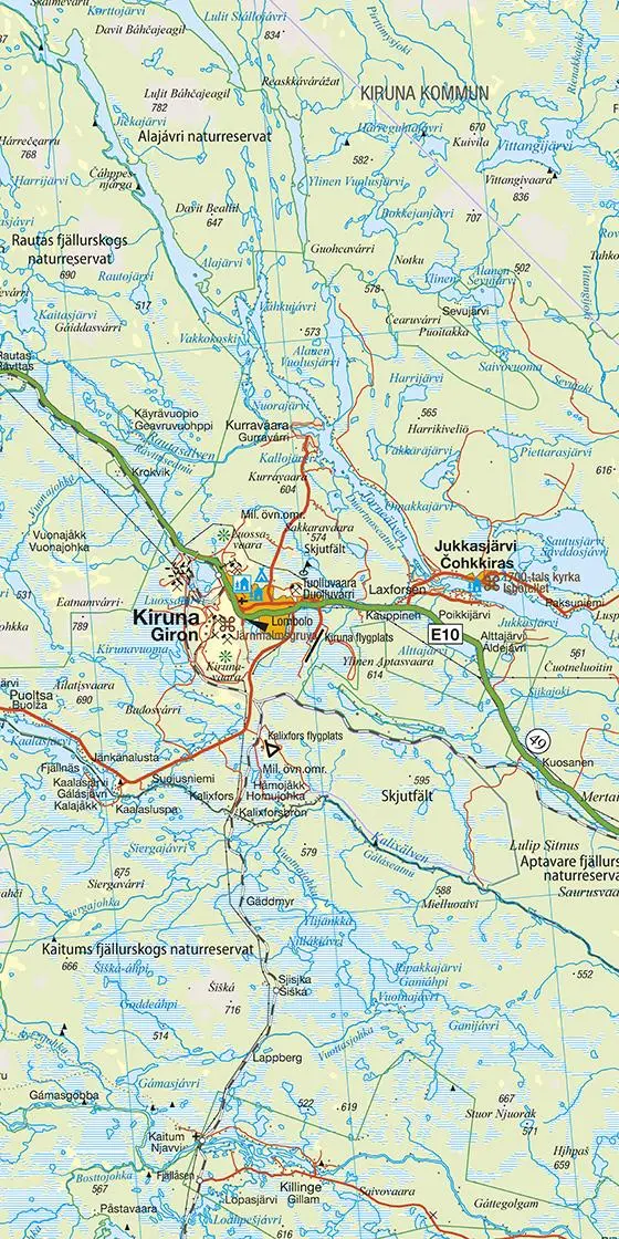 Bild: 9783259018132 | Kümmerly+Frey Regional-Strassenkarte 6 Nord-Schweden (Nord) 1:400.000