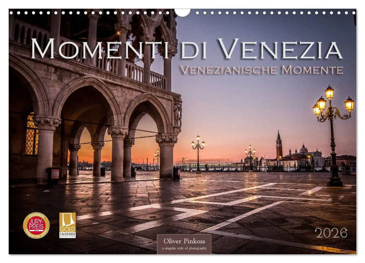 Cover: 9783457878132 | Momenti di Venezia - Venezianische Momente (Wandkalender 2026 DIN...
