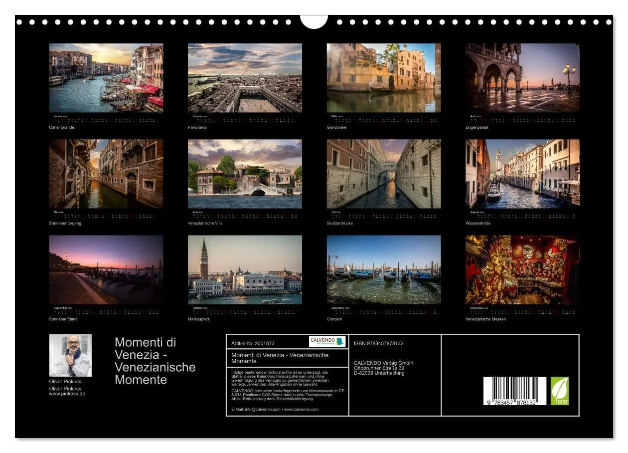 Bild: 9783457878132 | Momenti di Venezia - Venezianische Momente (Wandkalender 2026 DIN...