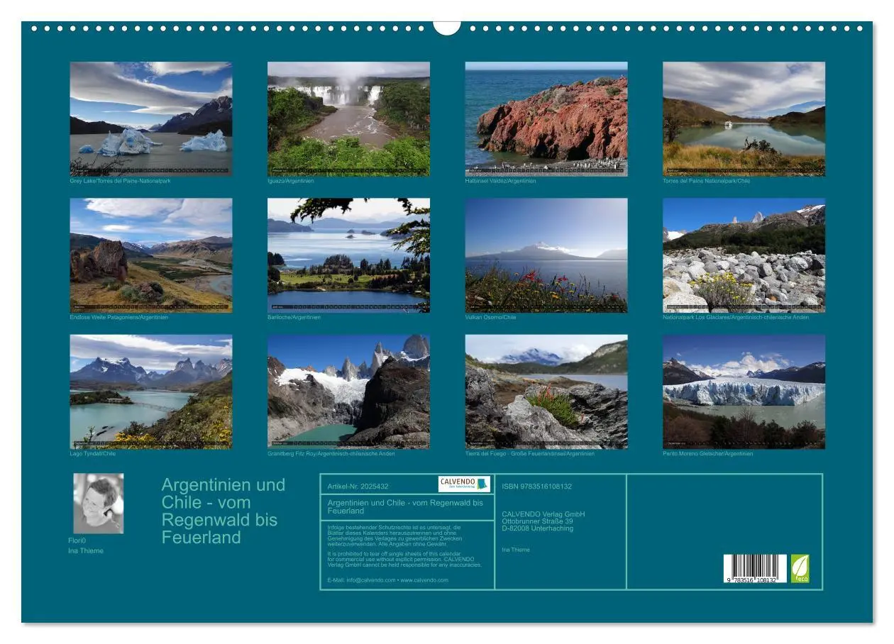 Bild: 9783516108132 | Argentinien und Chile - vom Regenwald bis Feuerland (Wandkalender...