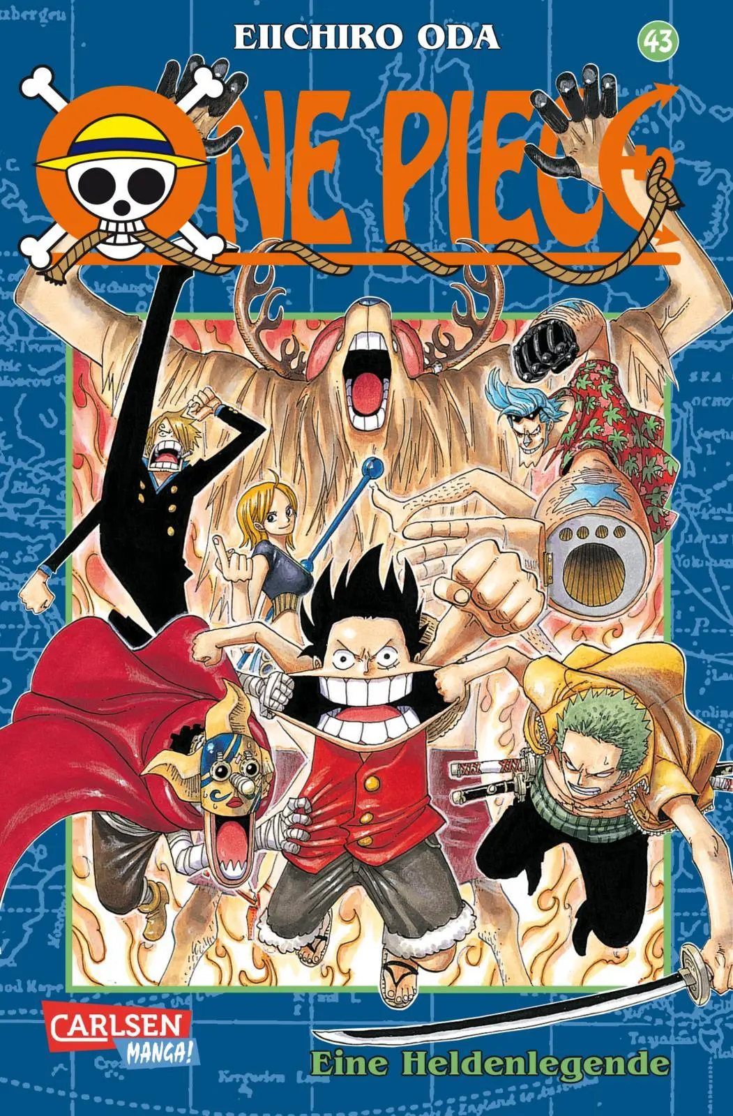 Cover: 9783551758132 | One Piece 43. Eine Heldenlegende | Eiichiro Oda | Taschenbuch | 224 S.