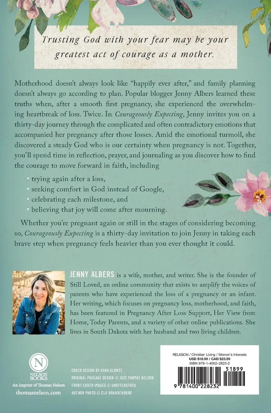 Rückseite: 9781400228232 | Courageously Expecting | Jenny Albers | Taschenbuch | Englisch | 2022