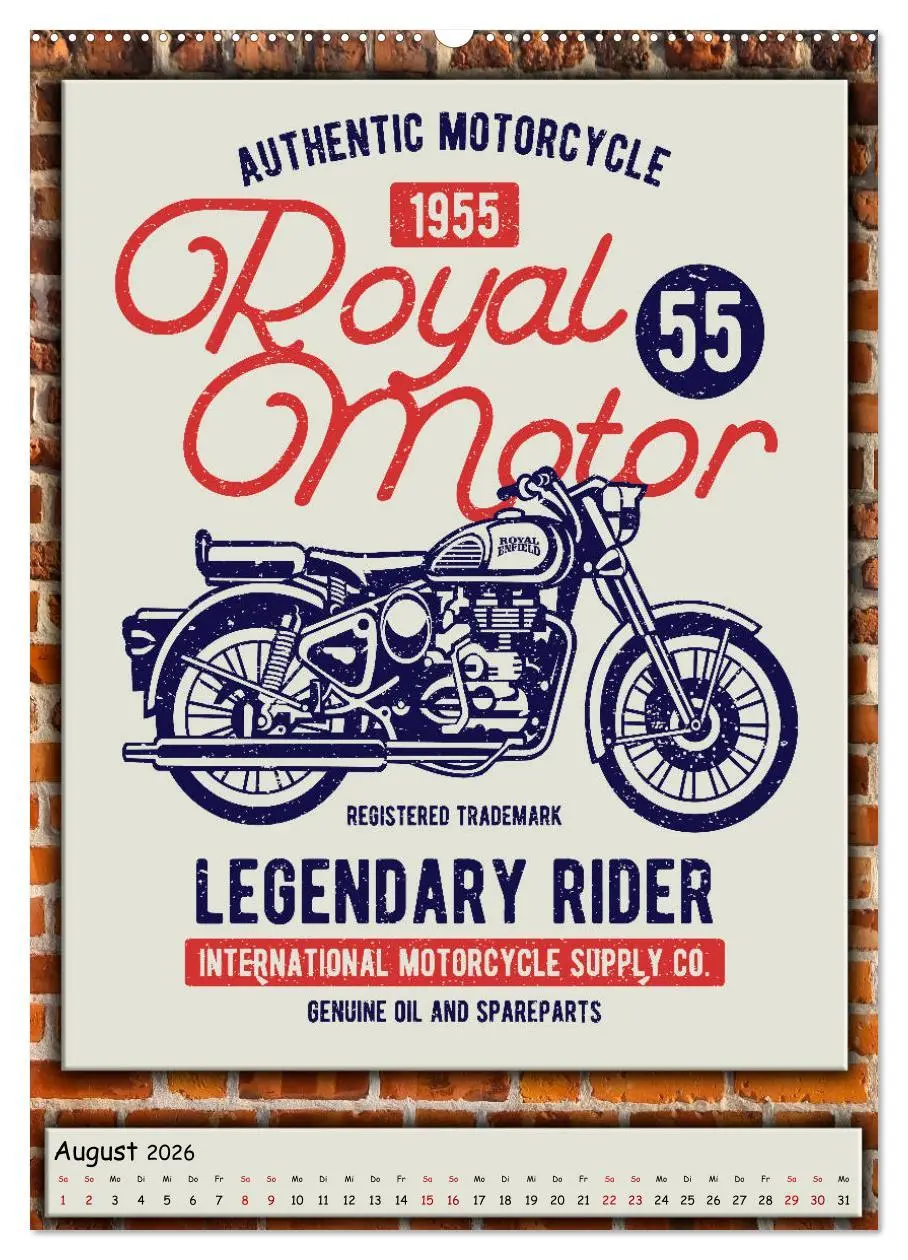 Bild: 9783516408232 | Motorrad - nostalgische Momente (hochwertiger Premium Wandkalender...