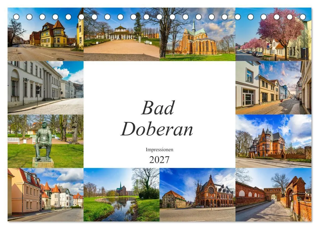 Bad Doberan Impressionen (Tischkalender 2027 DIN A5 quer), CALVENDO Monatskalender