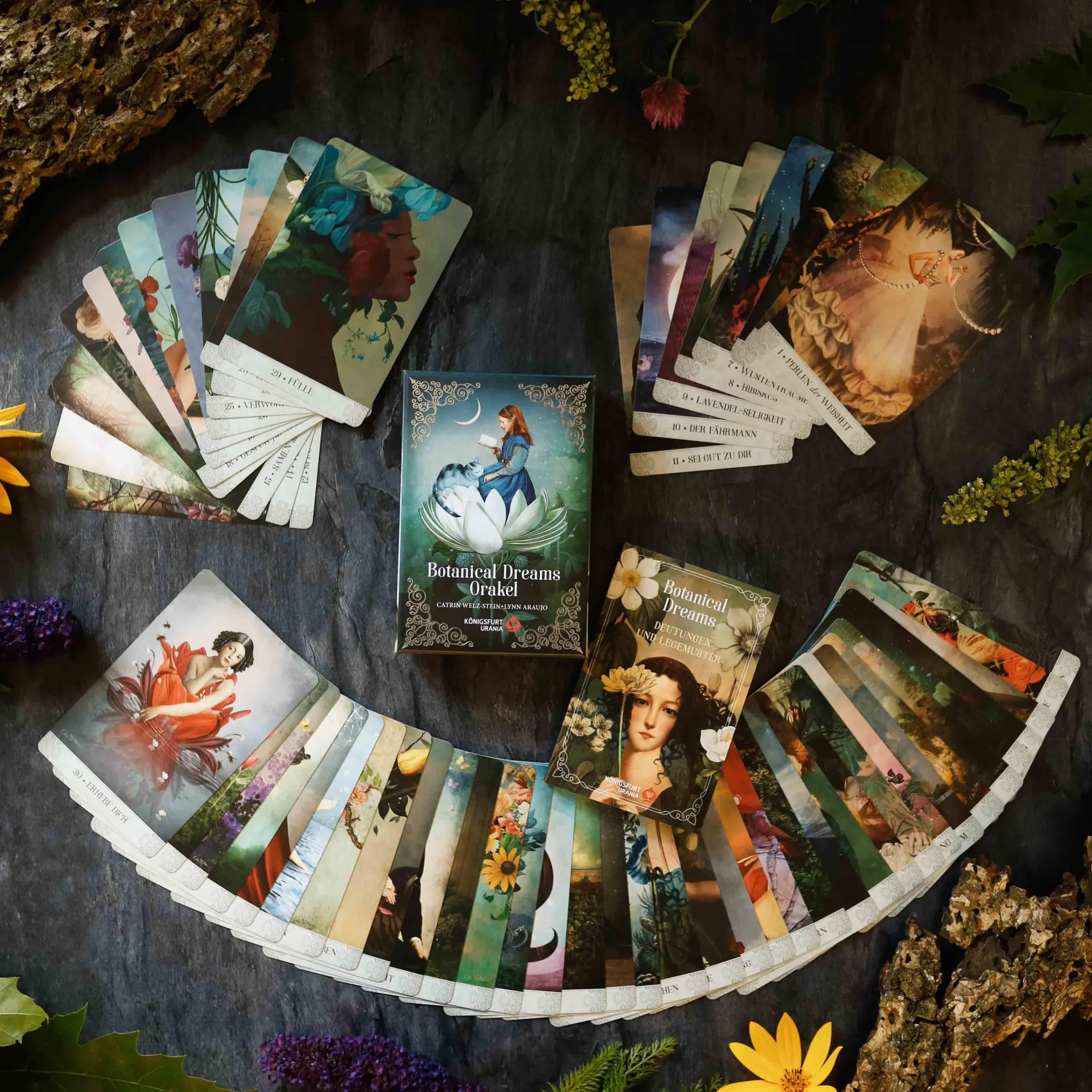 Bild: 9783868268232 | Botanical Dreams Orakel - 56 Orakel-Karten und 68-seitiges Booklet