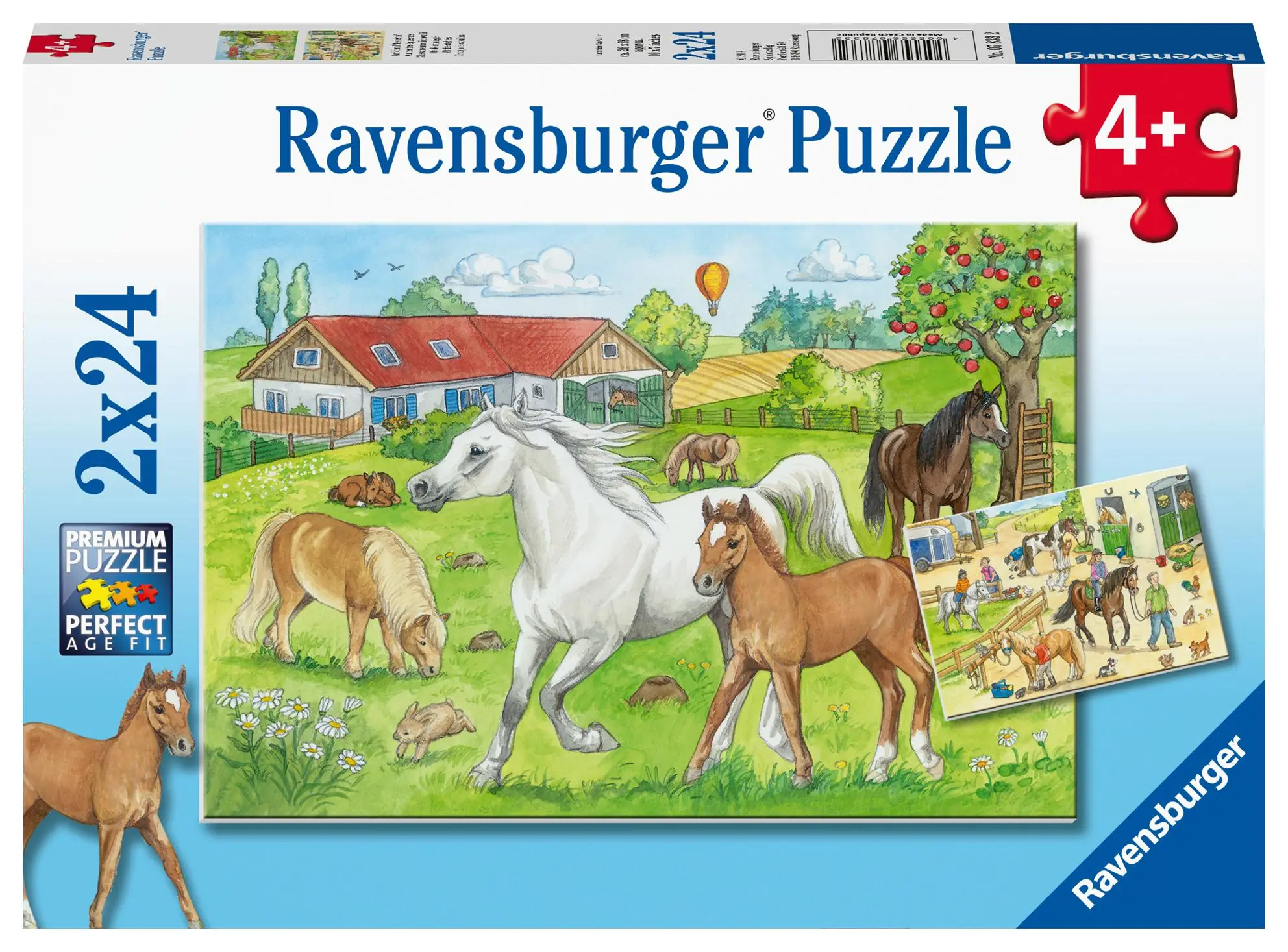 Cover: 4005556078332 | Auf dem Pferdehof - Puzzle mit 2x24 Teilen | Spiel | 07833 | Deutsch