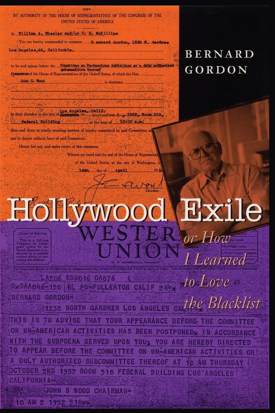 Cover: 9780292728332 | Hollywood Exile, or How I Learned to Love the Blacklist | Gordon