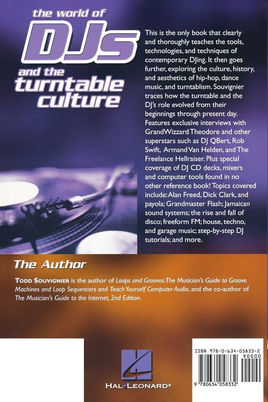 Rückseite: 9780634058332 | World of DJs and the Turntable Culture | Todd Souvignier | Taschenbuch