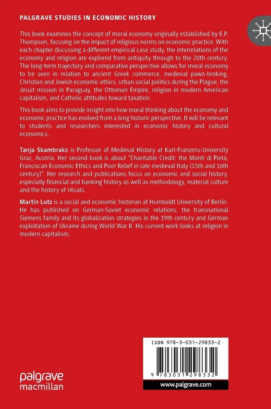 Rückseite: 9783031298332 | Reassessing the Moral Economy | Martin Lutz (u. a.) | Buch | xiii