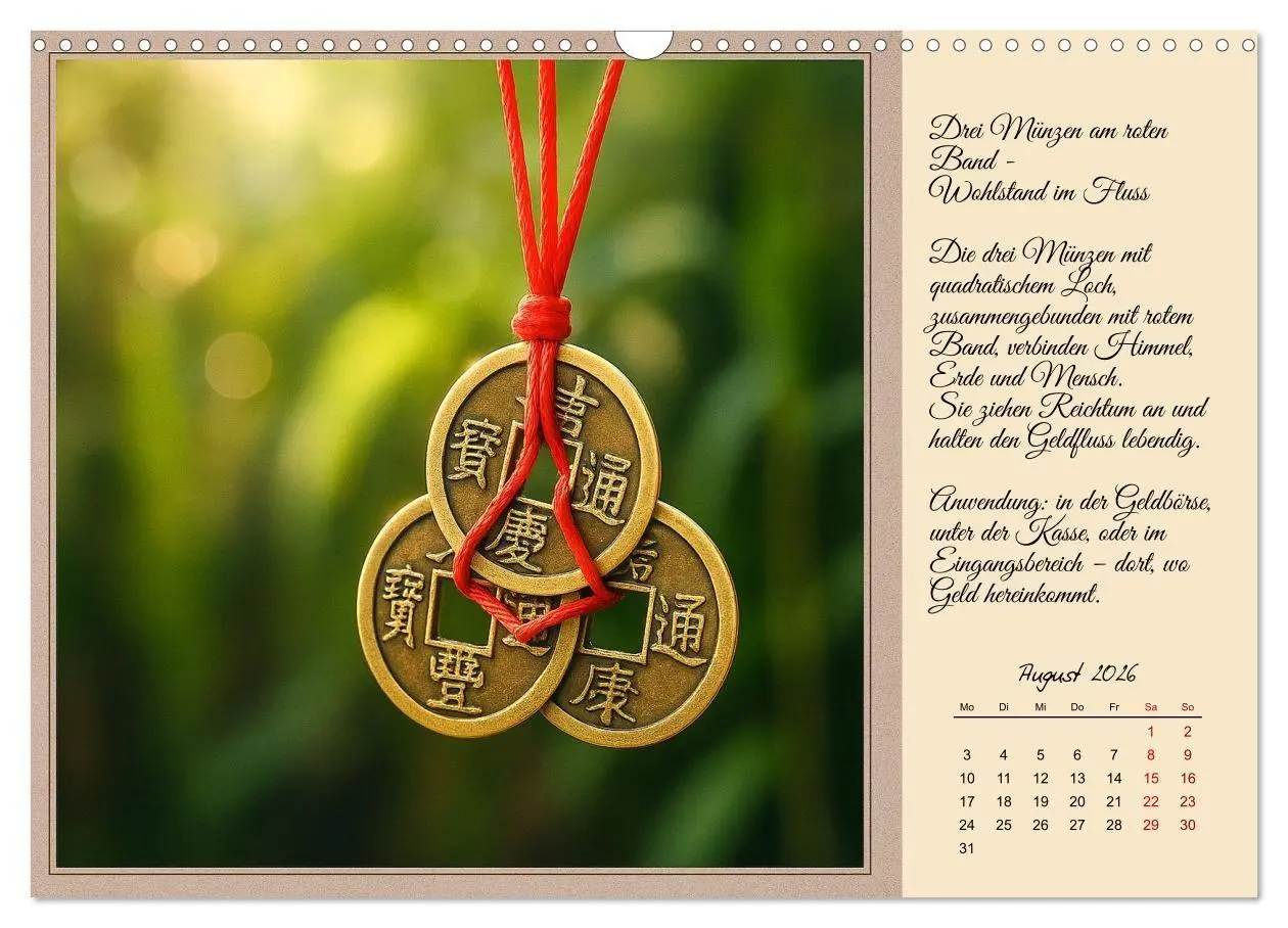 Bild: 9783516708332 | Feng Shui - Symbole für die Harmonie des Qi (Wandkalender 2026 DIN...