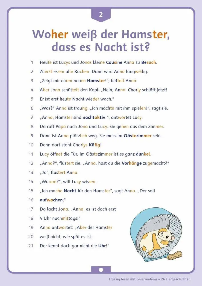 Bild: 9783834668332 | Flüssig lesen mit Lesetandems - 24 Tiergeschichten, Klasse 3/4 | 51 S.
