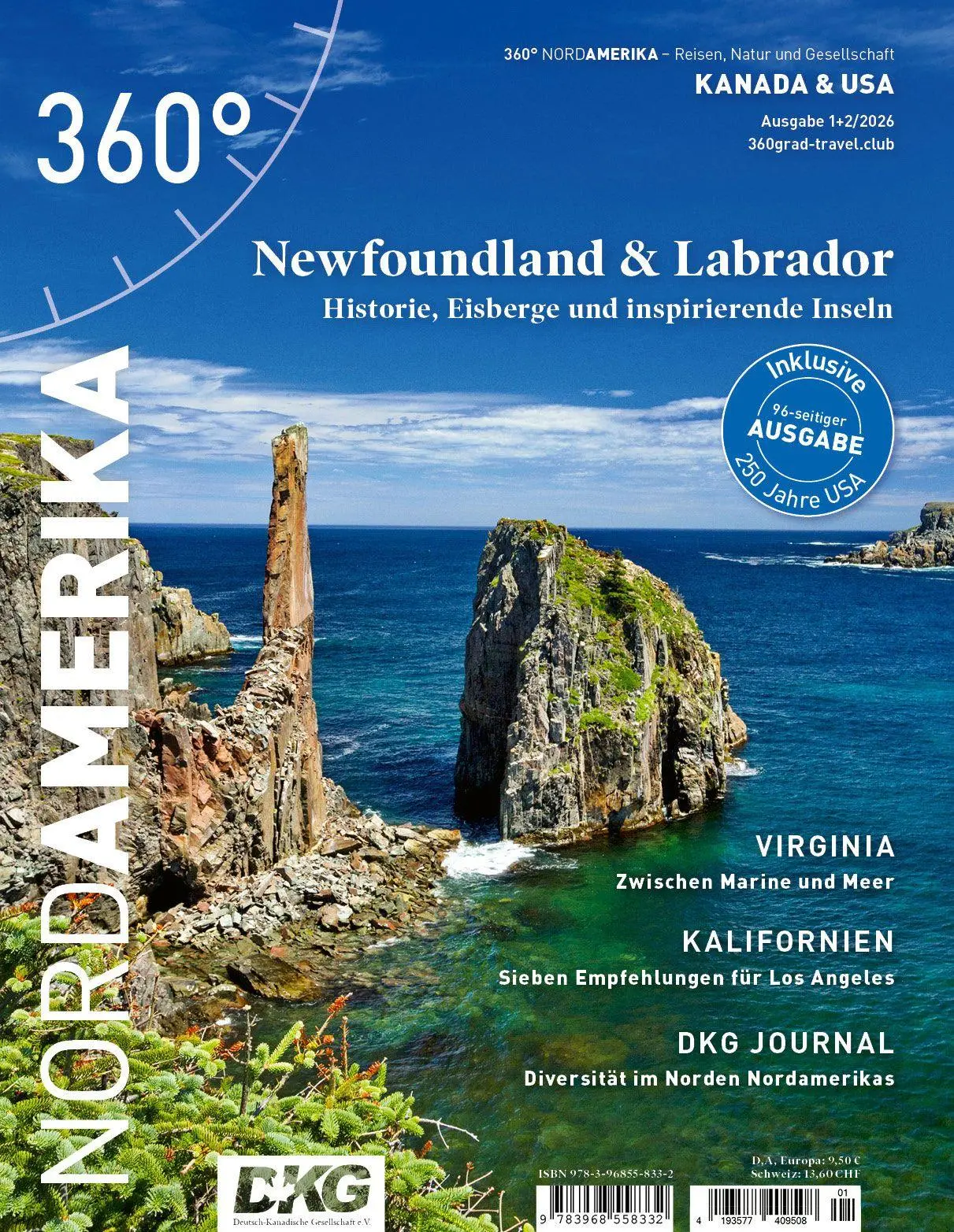Cover: 9783968558332 | 360° NordAmerika - Doppelausgabe 1+2/2026 | 360° Medien | Broschüre