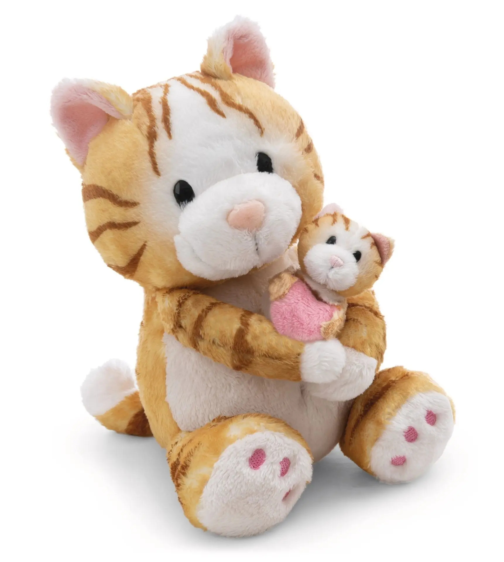 Cover: 4012390628432 | Nici 62843 Kuscheltier Katze 20cm mit Kind 6cm | Little &amp; Me | 62843