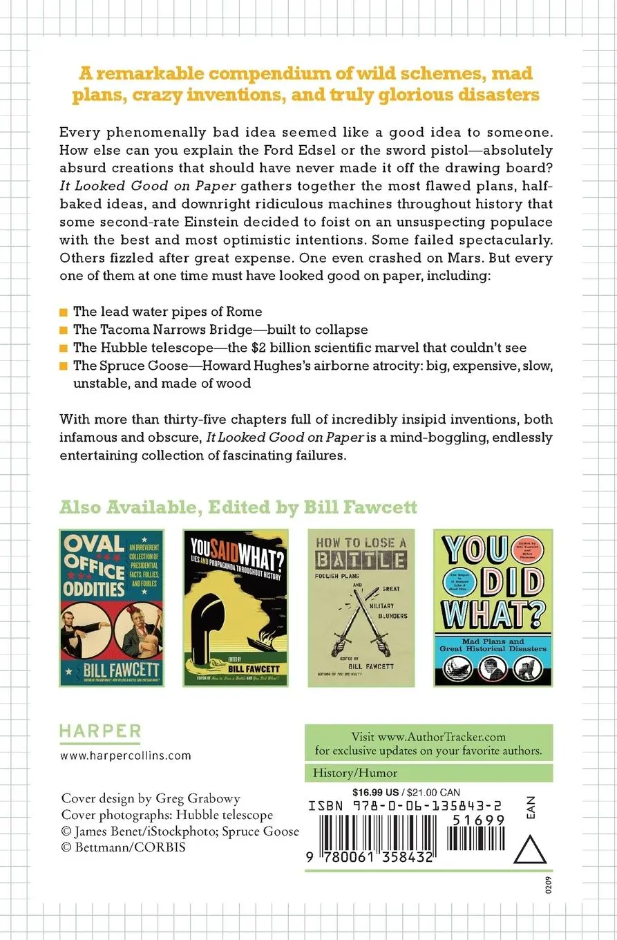 Rückseite: 9780061358432 | It Looked Good on Paper | Bill Fawcett | Taschenbuch | Englisch | 2019