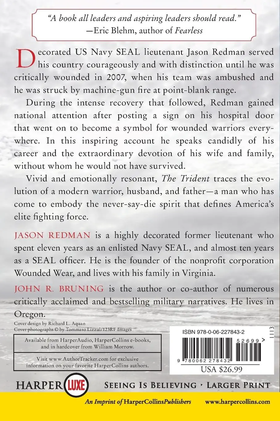 Rückseite: 9780062278432 | Trident LP, The | Jason Redman | Taschenbuch | Paperback | Englisch