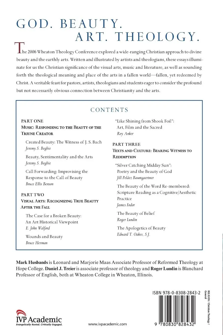 Rückseite: 9780830828432 | The Beauty of God | Theology and the Arts | Daniel J. Treier (u. a.)