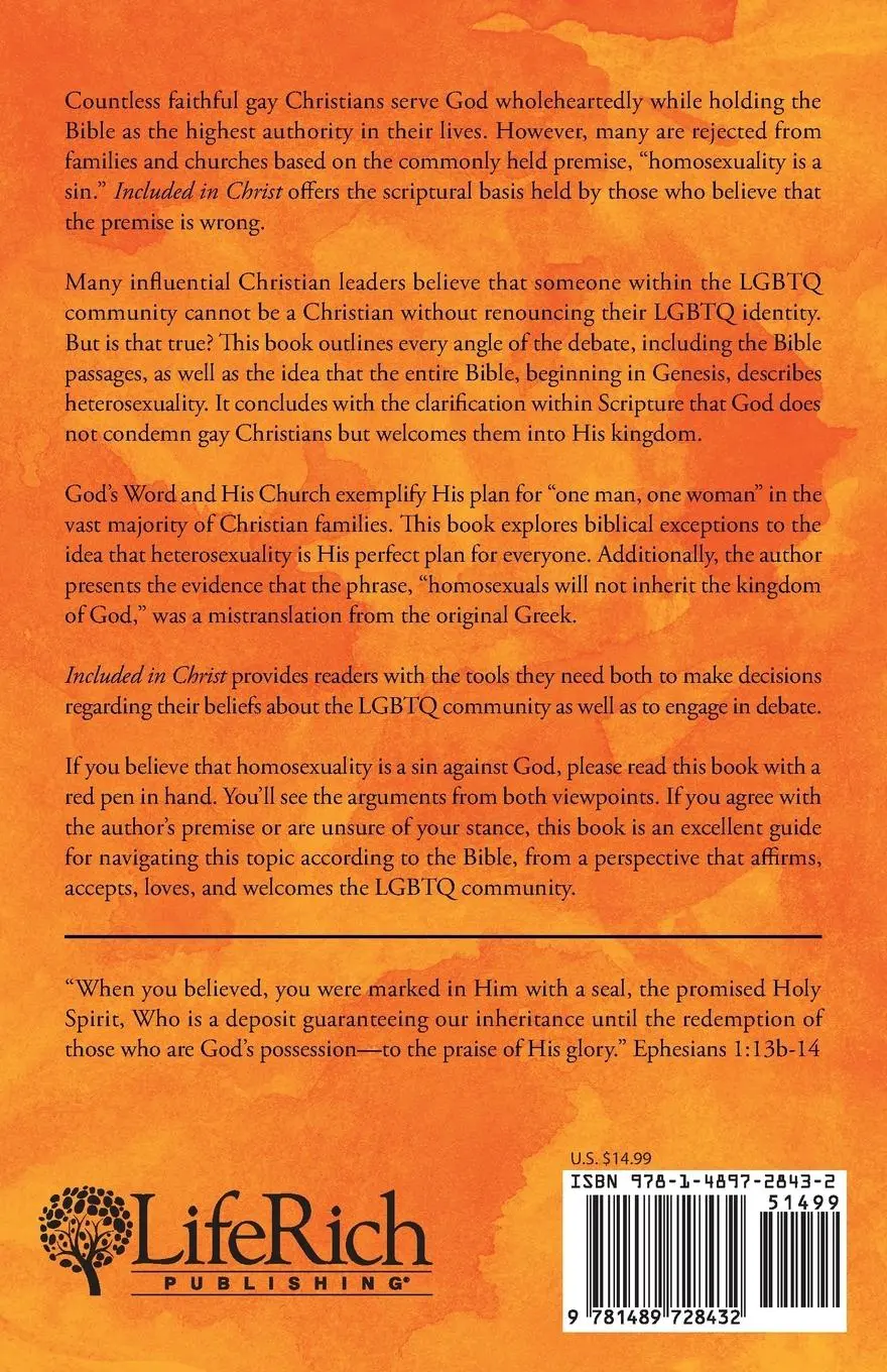 Rückseite: 9781489728432 | Included in Christ | Cristy Perdue MD | Taschenbuch | Englisch | 2020
