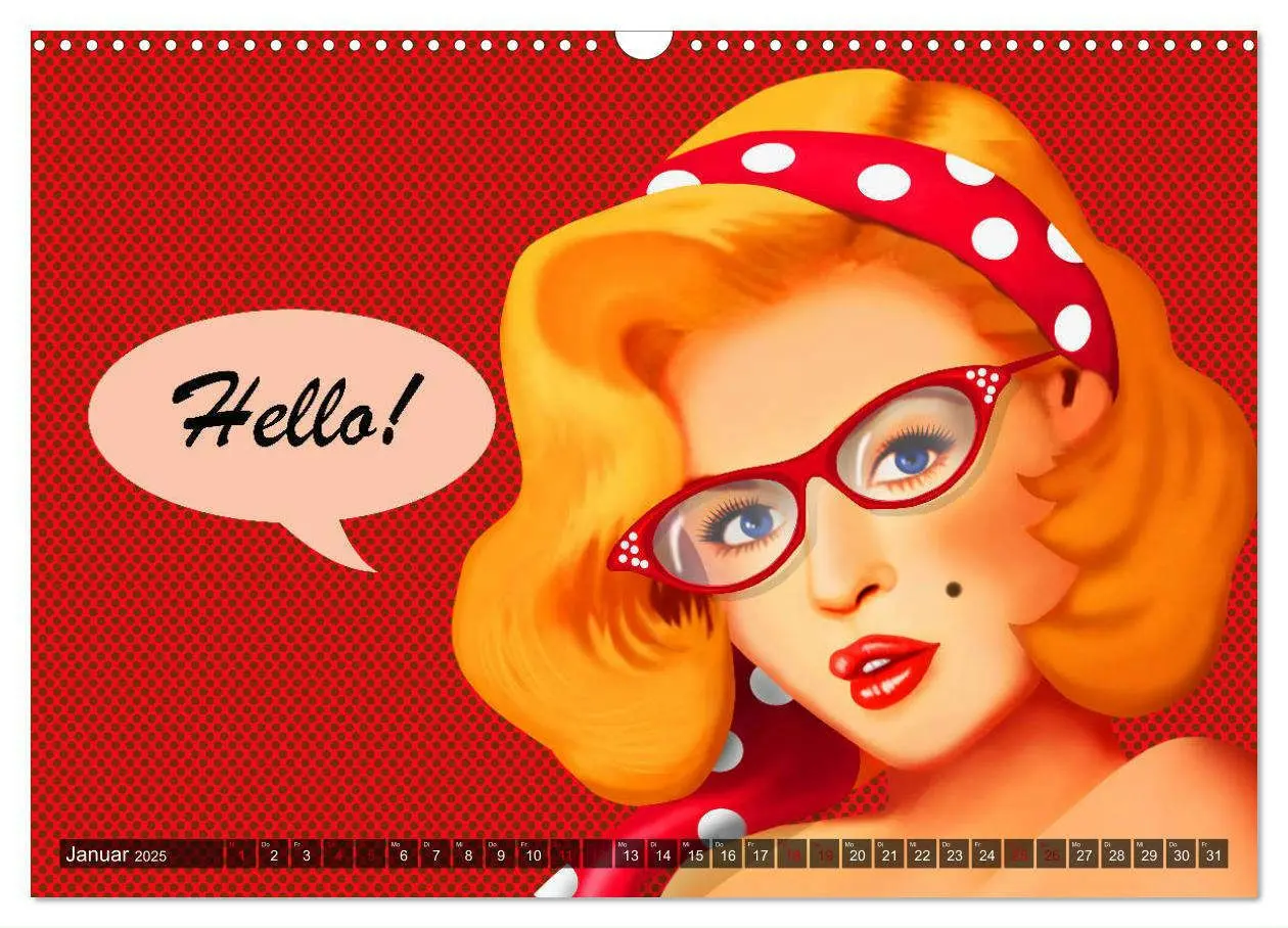 Bild: 9783435378432 | Pin-Up Girls im Retro Style by Mausopardia (Wandkalender 2025 DIN...